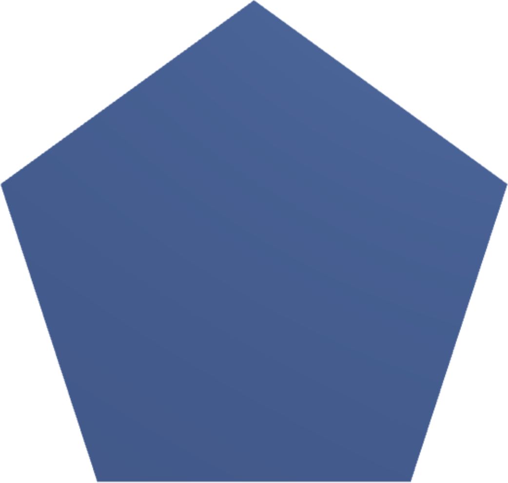 Filled pentagon