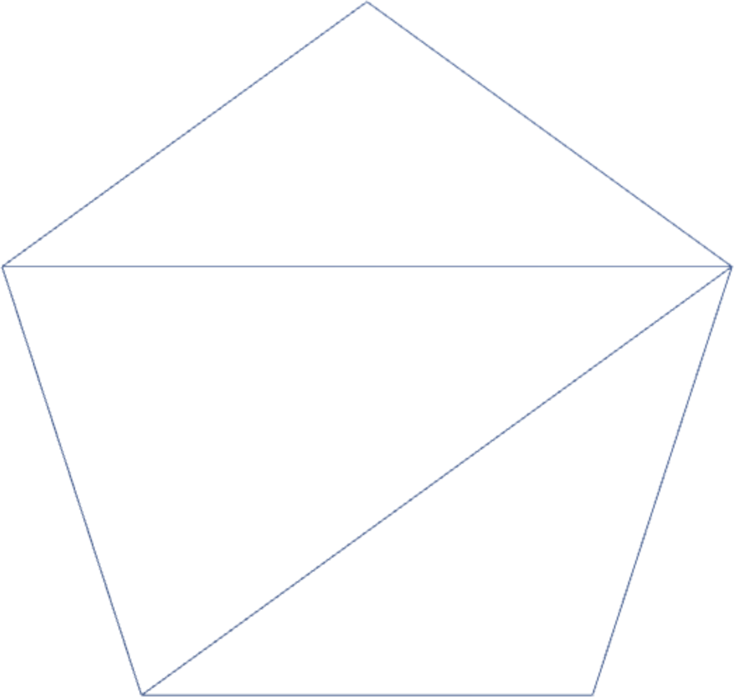 Wireframe pentagon
